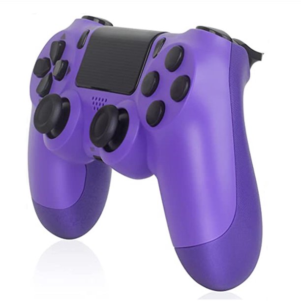 Wireless Game Controller Compatible with PS4,Analog Sticks/6-Axis Motion Sensor With Charging Cable (Purple)
