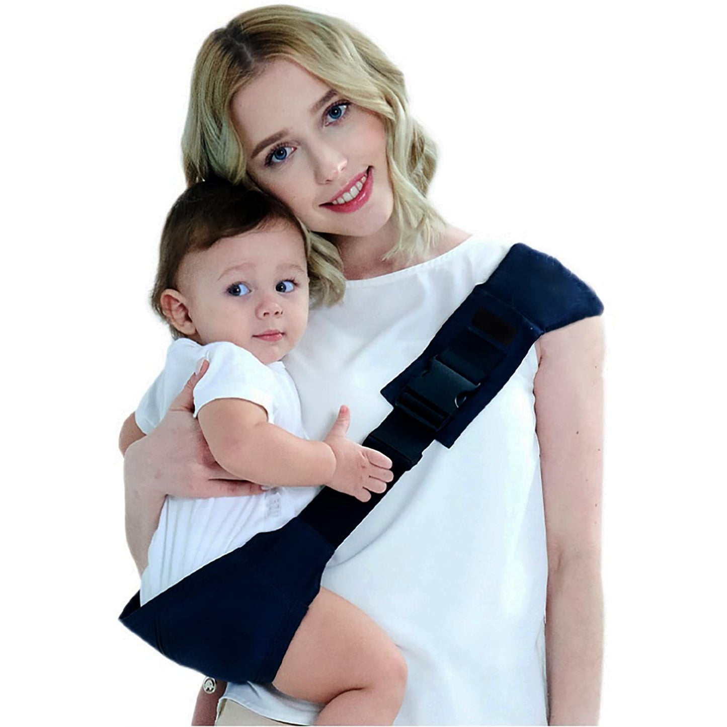 Breathable Baby Carrier, Stretchy Infant Sling, Perfect one Shoulder Labor-Saving Polyester Strap for Newborn Babies and Children up to 35 lbs, 4-36 Month