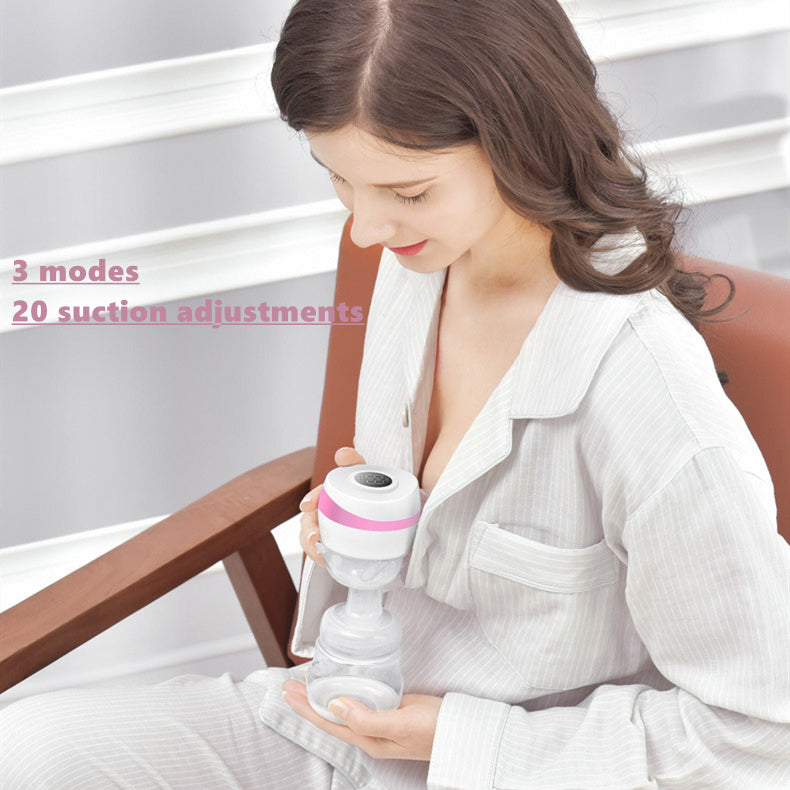 Yadala Electric Breast Pump Portable Breast Feeding Pumps Single Powered 3 Modes Pink