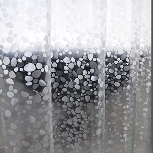 Waterproof Shower Curtain Liner, EVA Shower Curtain , Shower Liner for Shower Stall, Bathtubs, 72 x 72, 3D Pattern Watercube