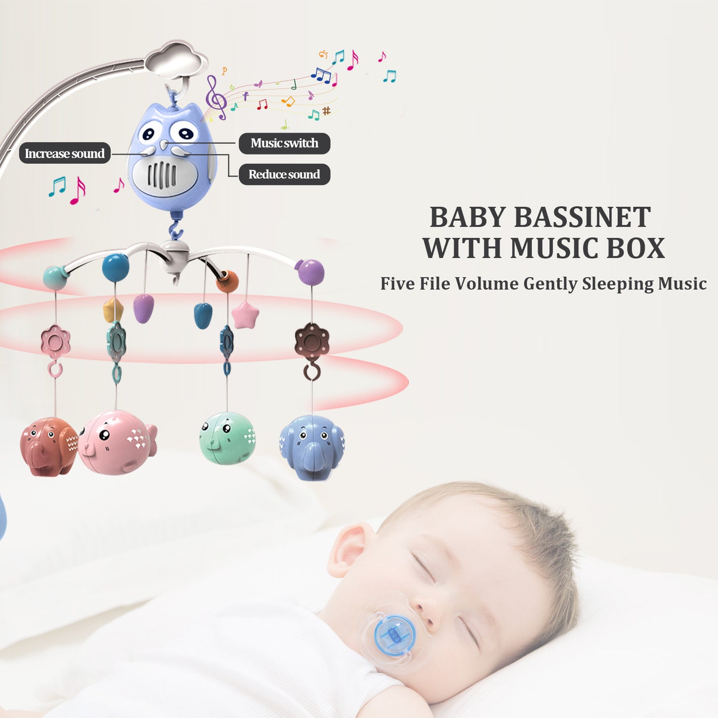 Bassinet for Babies, Zechiy 4 in 1 Portable Rocking Bassinet with Breathable Net and Harmless Mattress, Quick-Fold Crib for Newborn Girl Boy Infant, Grey