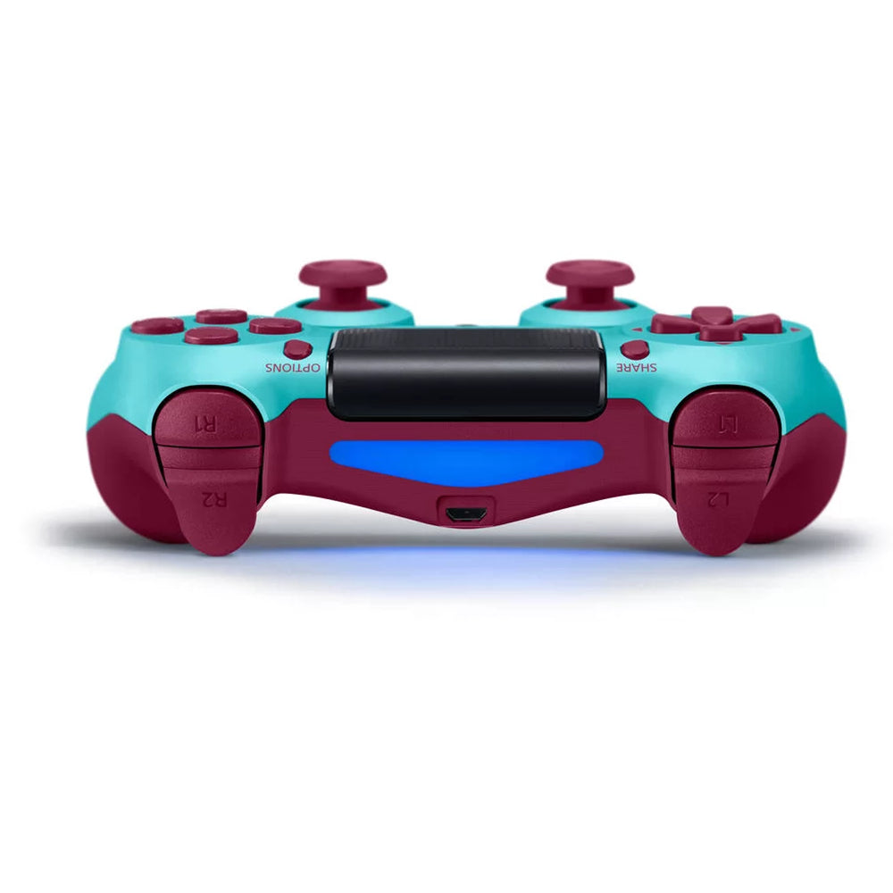 Wireless Game Controller Compatible with PS4,Analog Sticks/6-Axis Motion Sensor With Charging Cable - Berry Blue