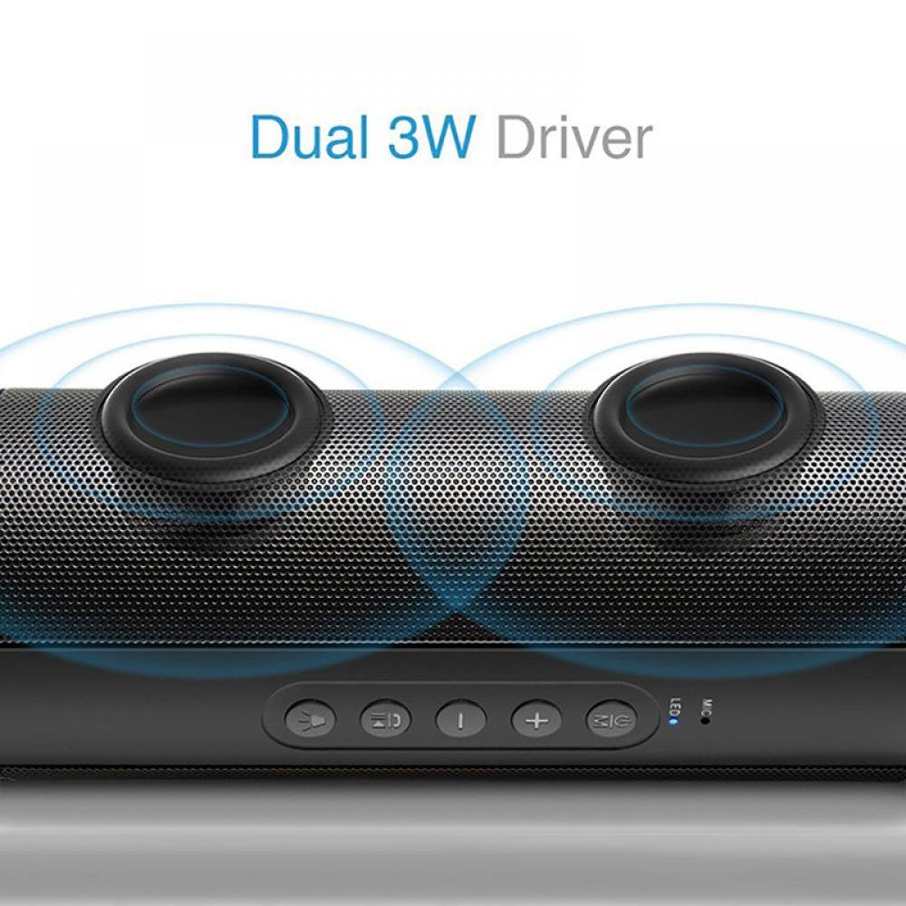 Portable Wireless Bluetooth Speaker With Flashlight Function, IPX7 Waterproof Bluetooth Speaker