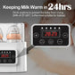 Laverner  Baby Bottle Warmer, Bottle Sterilizer, 6-in-1 Fast Bottle Warmer  Food Heater&Defrost, Baby Breast Milk Formula Warmer with LCD Display