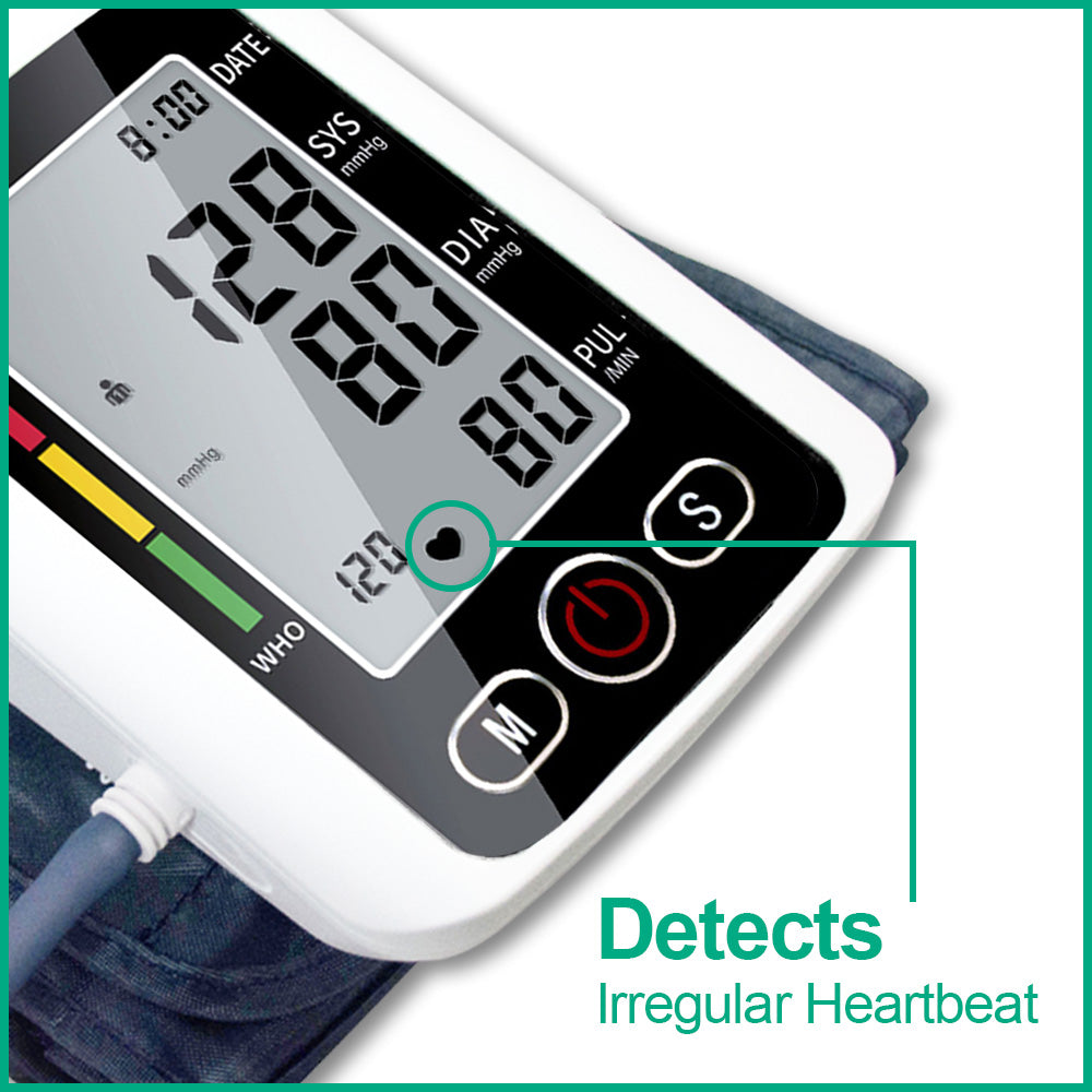 Blood Pressure Monitor, Automatic Blood Pressure Monitor Upper Arm Sphygmomanometer with Backlight Display, Adjustable Cuff and Dual User Mode