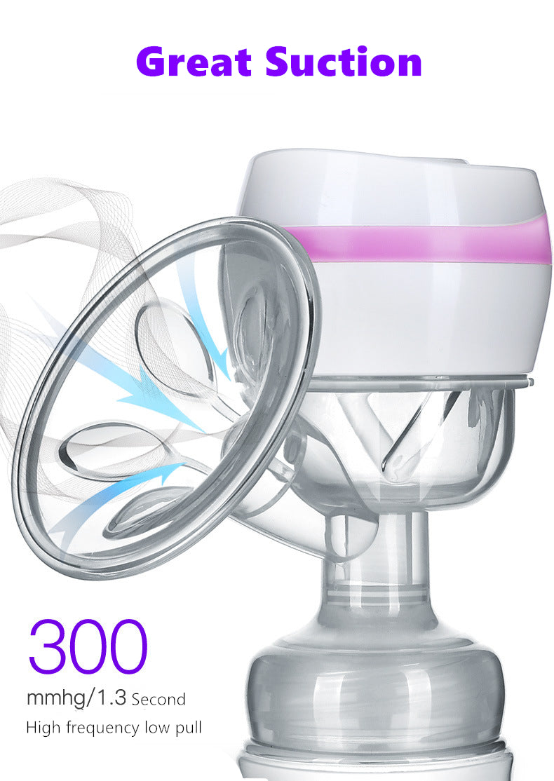 Yadala Electric Breast Pump Portable Breast Feeding Pumps Single Powered 3 Modes Pink