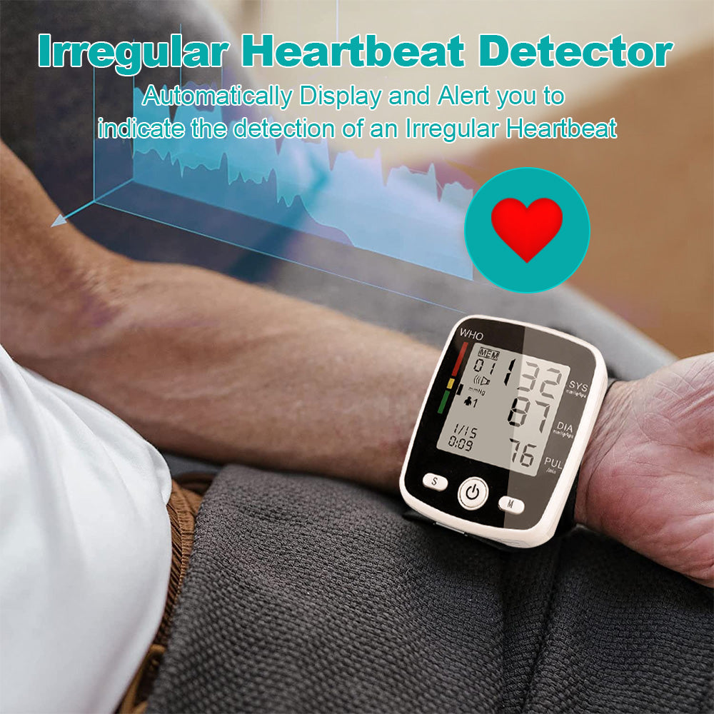 Blood Pressure Monitor, BDUN Rechargable Blood Pressure Machine Wrist, Automatic Digital Blood Pressure Monitor with Voice Broadcast and 180 Memory for Doul User