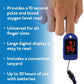 Yadala Finger Pulse Oximeter, Oxygen Saturation Monitor, Pulse Oximeter Fingertip o2 Monitor for Pediatric and Adult - Sports and Aviation Use Only