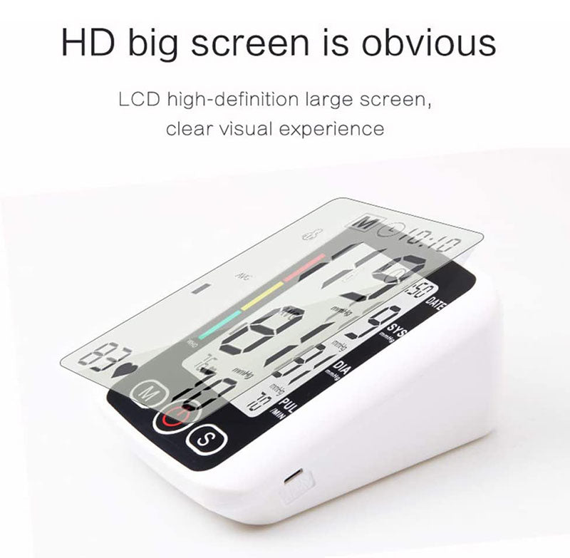 Blood Pressure Mechine, Automatic Digital Upper Arm Blood Pressure Monitor BP Cuff Blood Pressure Machine for Home Use