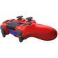 Wireless Controller Compatible with PS4,Vibration Game Joystick Compatible with PS4 - Magma Red