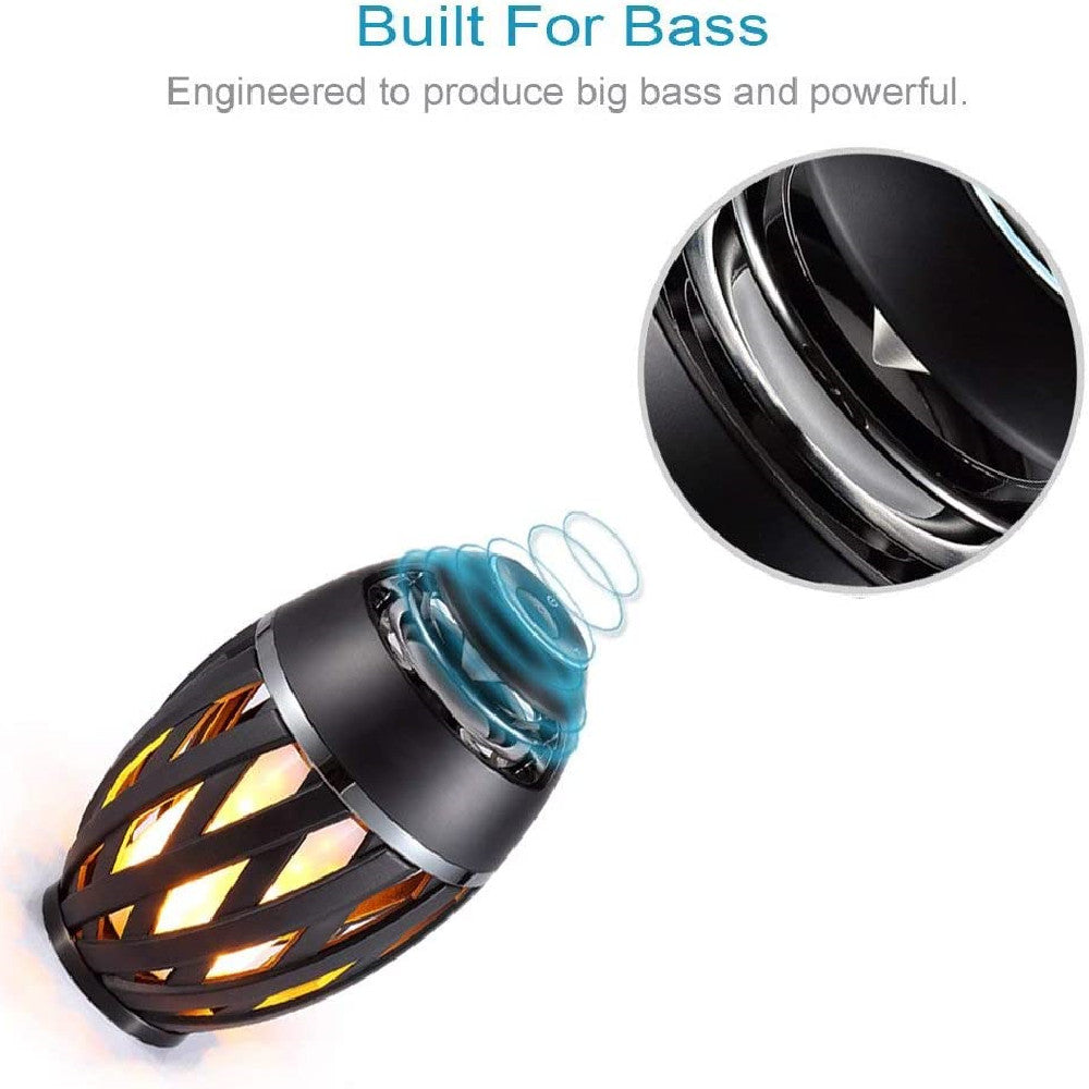 Outdoor Bluetooth Speaker, Wireless Bluetooth Speakers with LED Atmospheric Lighting Effect