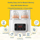 Laverner  Baby Bottle Warmer, Bottle Sterilizer, 6-in-1 Fast Bottle Warmer  Food Heater&Defrost, Baby Breast Milk Formula Warmer with LCD Display
