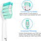 Replacement Toothbrush Heads for Philips Sonicare Replacement Heads, Compatible with Phillips Sonicare Replacement Brush Head, Electric Toothbrush Heads Refill for Sonic Care Snap-On,6 Pack