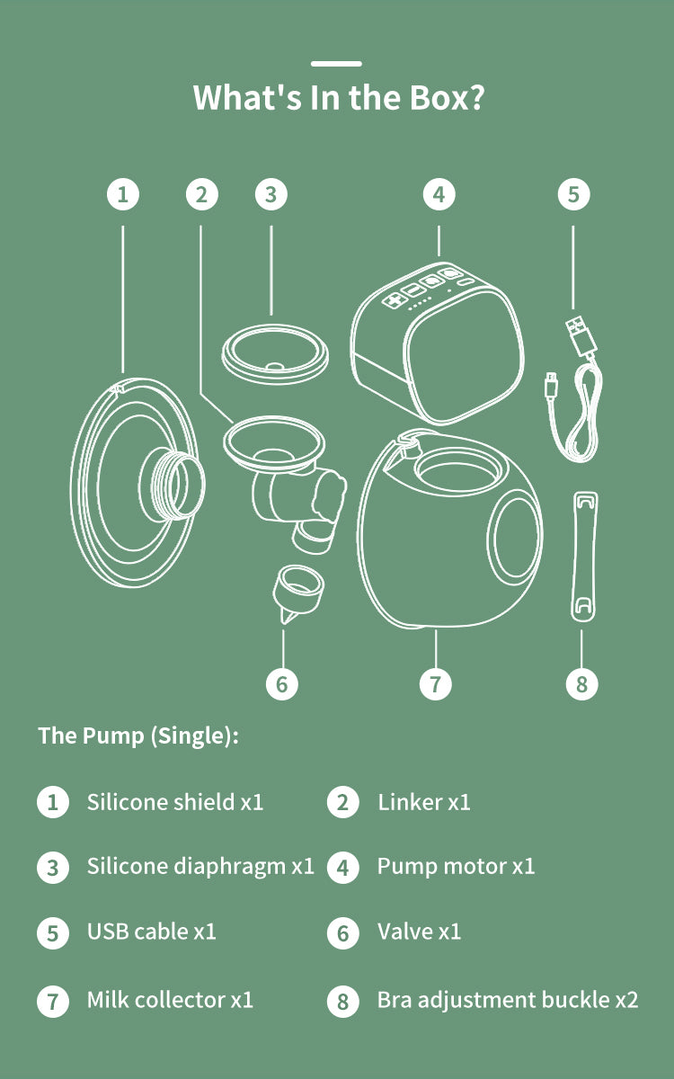 Braest Pump Hands Free Low Noise Automatic Yadala Double Breast Pump Portable Electric Breast Pump 24mm Grey