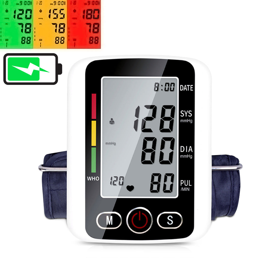 Blood Pressure Mechine, Automatic Digital Upper Arm Blood Pressure Monitor BP Cuff Blood Pressure Machine for Home Use