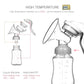 Manual Breast Pump, Adjustable Suction Silicone Hand Pump Breastfeeding, Portable Manual Breast Pump
