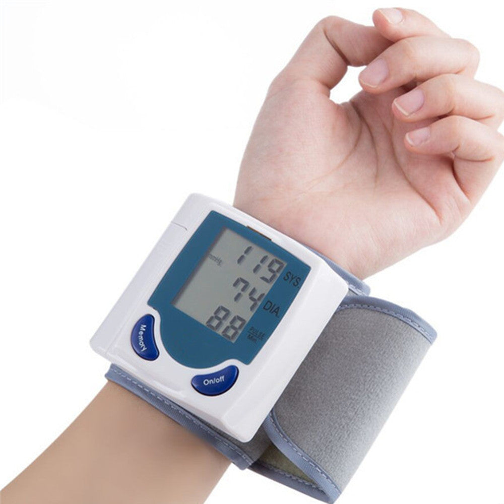 Blood Pressure Monitor, Digital Wrist Blood Pressure Cuff with Measures Pulse, Diastolic and Systolic