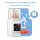 Laverner  Baby Bottle Warmer, Bottle Sterilizer, 6-in-1 Fast Bottle Warmer  Food Heater&Defrost, Baby Breast Milk Formula Warmer with LCD Display