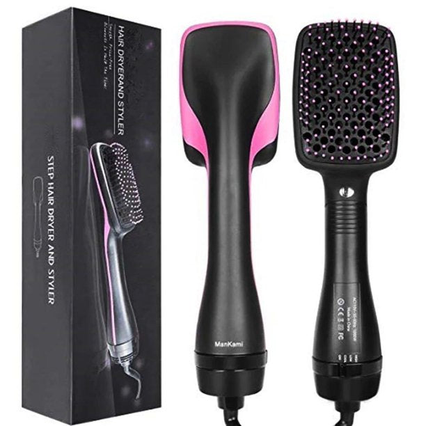 Blow Dryer with Comb, 2 in 1 Negative Lonic Hair Dryer Comb Hair Blower Eliminate Frizzing, Fast Heat with 3 Temperature