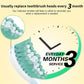 6 Pack New E-Series Replacement Toothbrush Heads for Philips-Sonicare, HX7023/64