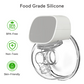 Electric Breast Pump Yadala Wearable Hands-Free Portable Spill-Proof Ultra-Quiet Pain Free Breastfeeding Breast Pump with 2 Mode & 5 Levels, 24mm-Grey