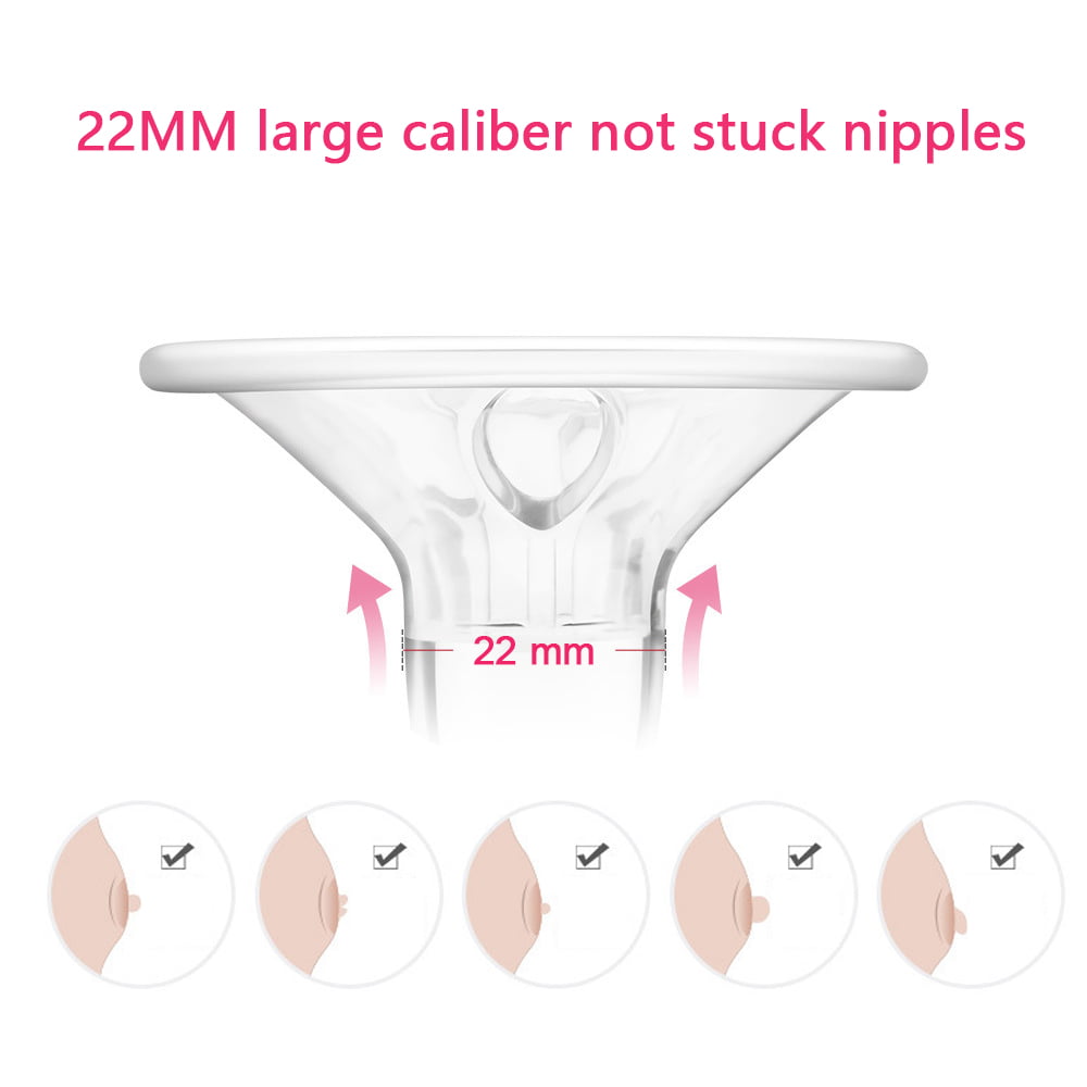 Double Electric Breast Pump, Portable Breast Pump, Rechargeable Breastfeeding Pump with LED Display 9 Speeds and 2 Modes