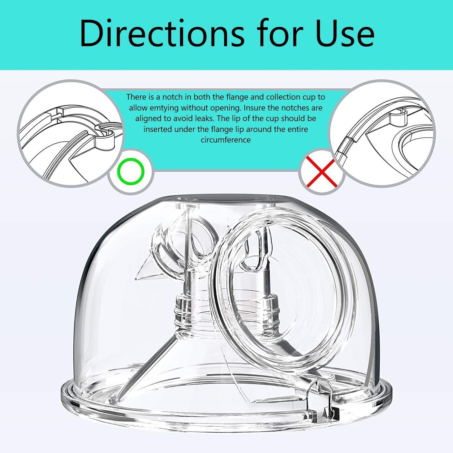 Yadala Wearable Wireless Double Electric Breast Pump, 16 Levels 3 Modes