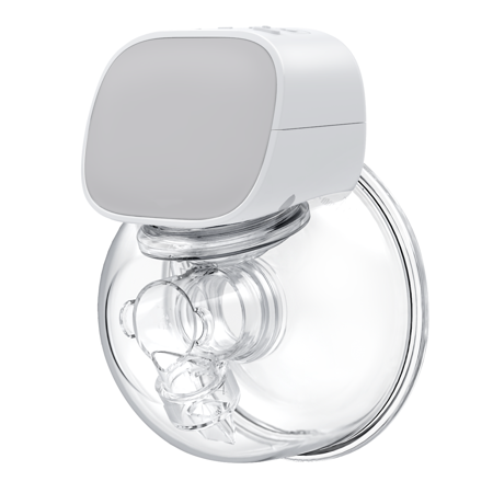 Yadala Baby Breastfeeding Counterflow Electric Breast Pump Painless Strong Suction Breast Pump Portable Electric Breast Pump-Pink