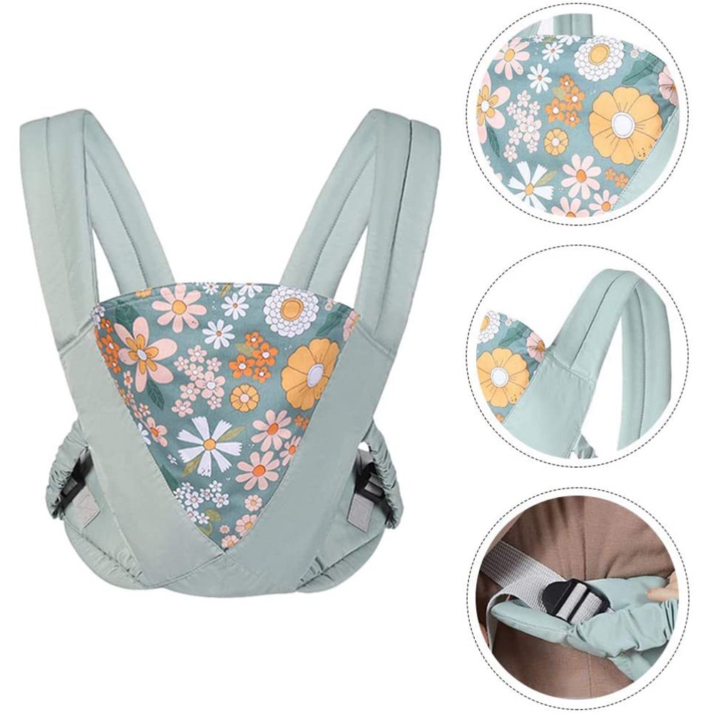 Yadala Baby Carrier, Ergonomic Blue Baby Carrier Wrap, 4-in-1 Front and Back Backpack up to 40 lbs