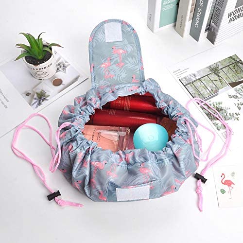 Drawstring Makeup Bags, Magic Cosmetic Pouch Bag, Large Capacity Waterproof Travel Makeup Organizer Pouch