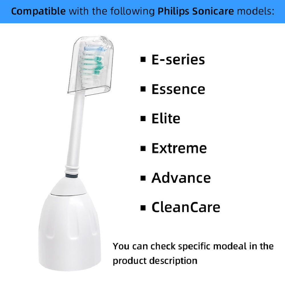 Replacement Toothbrush Heads Compatible with Philips Sonicare Screw-on E-Series Electric Rechargeable Toothbrush, Precision Clean Toothbrush Heads Refills, 10 Pack