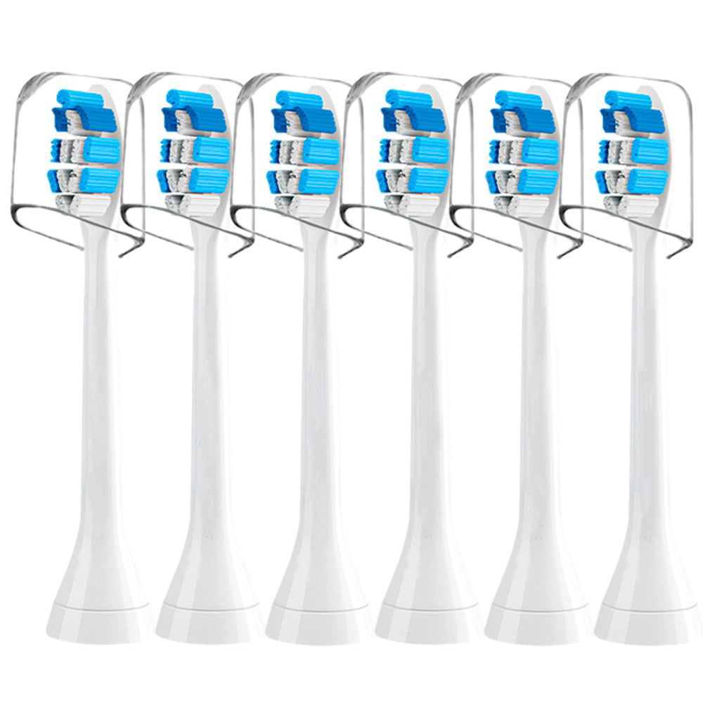 Replacement Toothbrush Heads for Philips Sonicare Replacement Heads, Compatible with Phillips Sonicare Replacement Brush Head, Electric Toothbrush Heads Refill for Sonic Care Snap-On,6 Pack