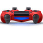 Wireless Controller Compatible with PS4,Vibration Game Joystick Compatible with PS4 - Magma Red