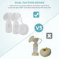 Double Electric Breast Pump, Pain Free Strong Suction Power Breast Pumps with 2 Modes and 9 Levels