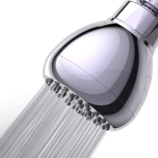 High Pressure Shower Head, 3 Inch Anti-Clog Anti-Leak Fixed Chrome Showerhead, Adjustable Metal Swivel Ball Joint for Bathroom, Hotel, Bathhouse