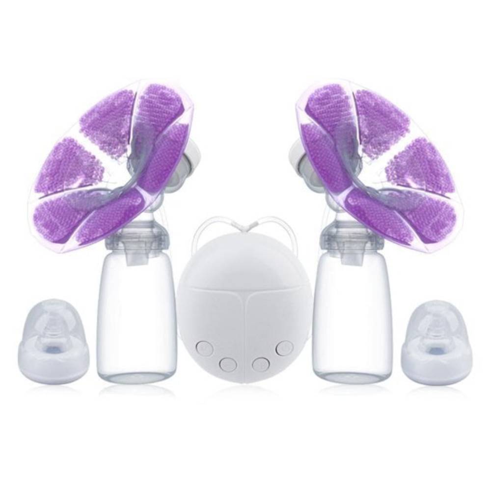 Electric Breast Pump, Pain Free Strong Suction Power Breast Pump, Automatic Dual Sided Mom Milk Extractor