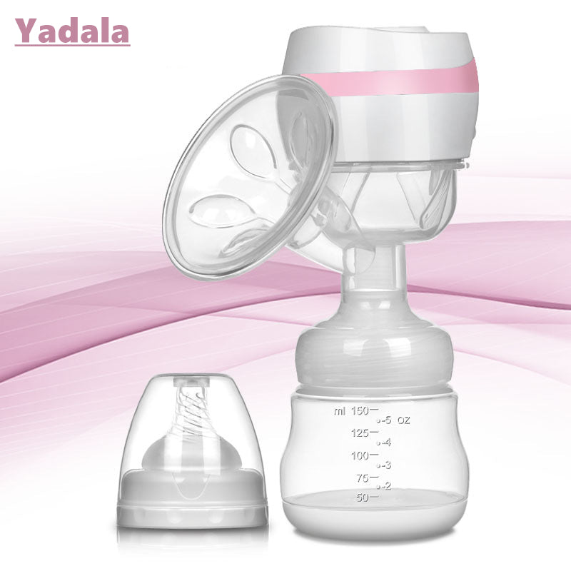 Yadala Electric Breast Pump Portable Breast Feeding Pumps Single Powered 3 Modes Pink