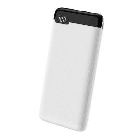 Golego 20000mAh Fast Charging Portable Digital Display Power Bank Multi-U Port Output, Universal , White