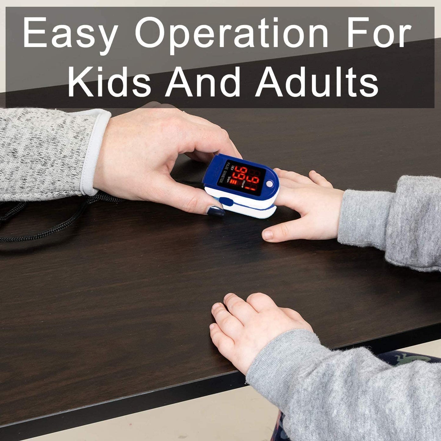 Yadala Finger Pulse Oximeter, Oxygen Saturation Monitor, Pulse Oximeter Fingertip o2 Monitor for Pediatric and Adult - Sports and Aviation Use Only
