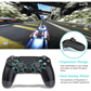 controller ps4 ,vibration game joystick compatible with ps4 - steel black