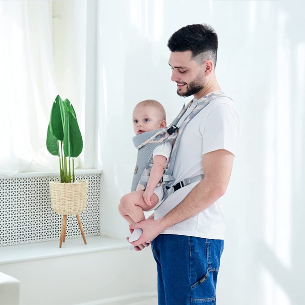 Baby Carrier, 4-in-1 Colorful Baby Carrier, Front and Back Baby Sling with Adjustable Holder
