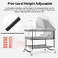 Baby Bassinets, 4 in 1 Portable Bassinet, Rocking Bed with Storage Basket for Newborns Girl Boy Infant
