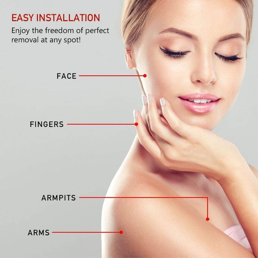 Replacement Heads Compatible with Flawless Facial Hair Remover Gen 2,Double Halo Replacement Blades Compatible with Flawless Good Finishing and Soft Touch, 18K Rose Gold 6 Count