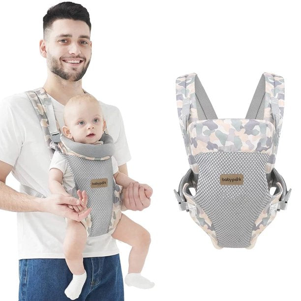 Baby Carrier, 4-in-1 Colorful Baby Carrier, Front and Back Baby Sling with Adjustable Holder
