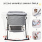 Bassinet for Babies, Zechiy 4 in 1 Portable Rocking Bassinet with Breathable Net and Harmless Mattress, Quick-Fold Crib for Newborn Girl Boy Infant, Grey