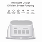 Yadala Wearable Breast Pump - Electric Hands-Free Portable Breastfeeding Breastpump ，Painless Breastfeeding 24mm- Grey