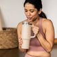 40oz Reusable Vacuum Quencher Tumbler with Straw, Leak Resistant Lid, Insulated Cup, Maintains Cold, Heat, and Ice for Hours