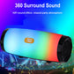 Portable Wireless Bluetooth Speaker,Waterproof Bluetooth Speaker with Lights,Outdoor Party Speaker