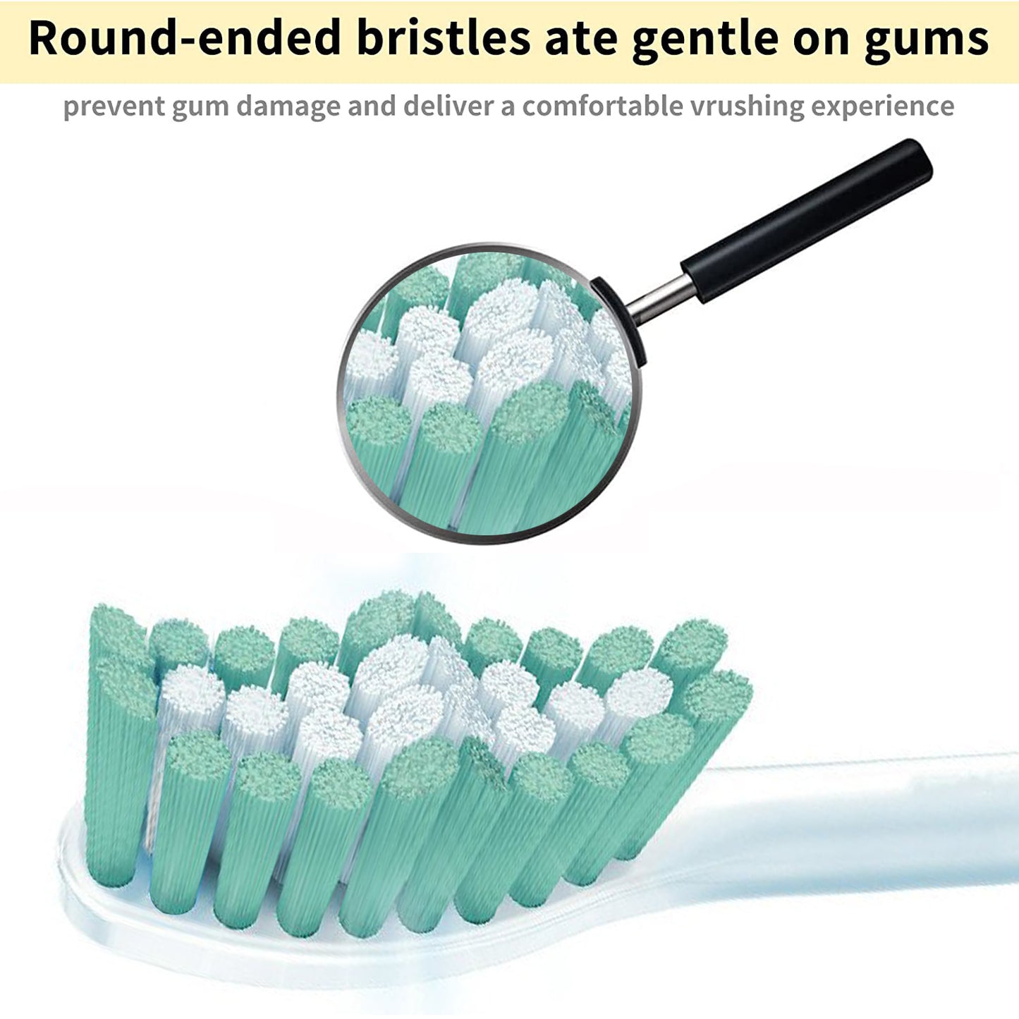 6 Pack New E-Series Replacement Toothbrush Heads for Philips-Sonicare, HX7023/64