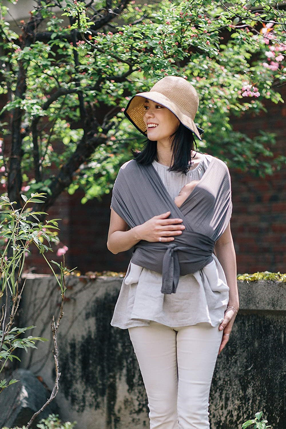 Yadala Baby Carrier, Hands Free Air-Mesh Baby Carrier, Breathable, Softness for Newborn up to 44 lbs, Mocha
